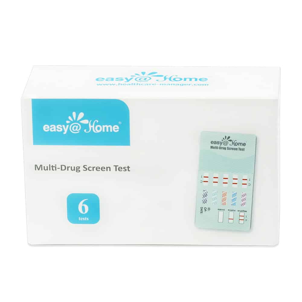 6 Pack Easy@Home 4 Panel Instant Urine Drug Test