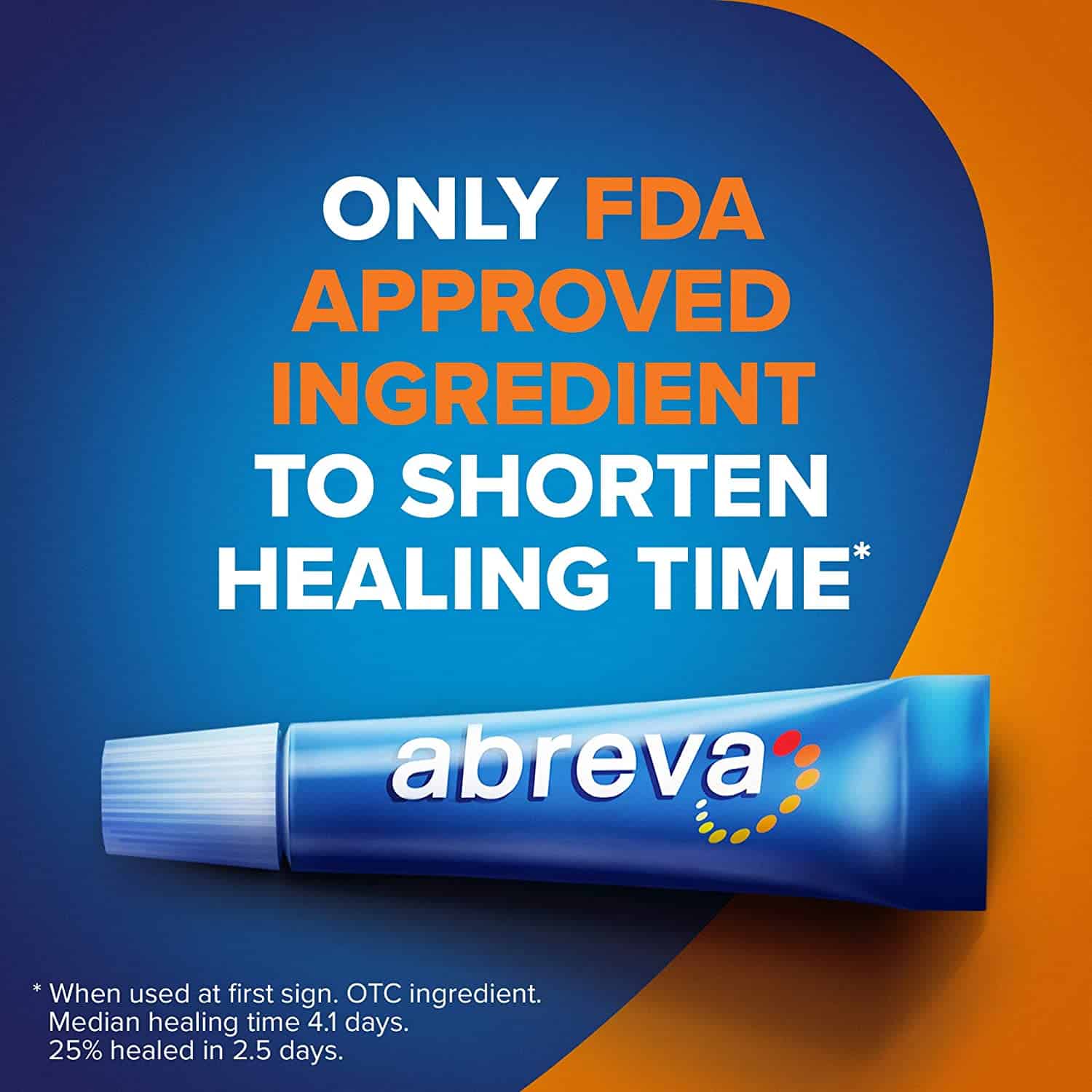 Abreva Docosanol 10% Cream Tube, Only FDA Approved Treatment for Cold ...