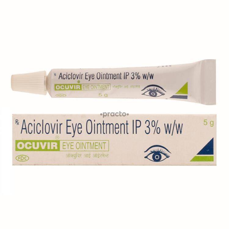 Acyclovir 3% w/w Ocuvir eye ointment