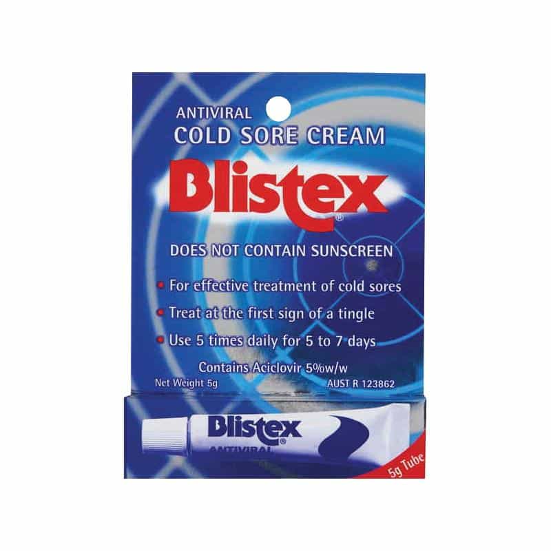 Blistex Antiviral Cold Sore Cream 5G Without Suncreen Effective ...
