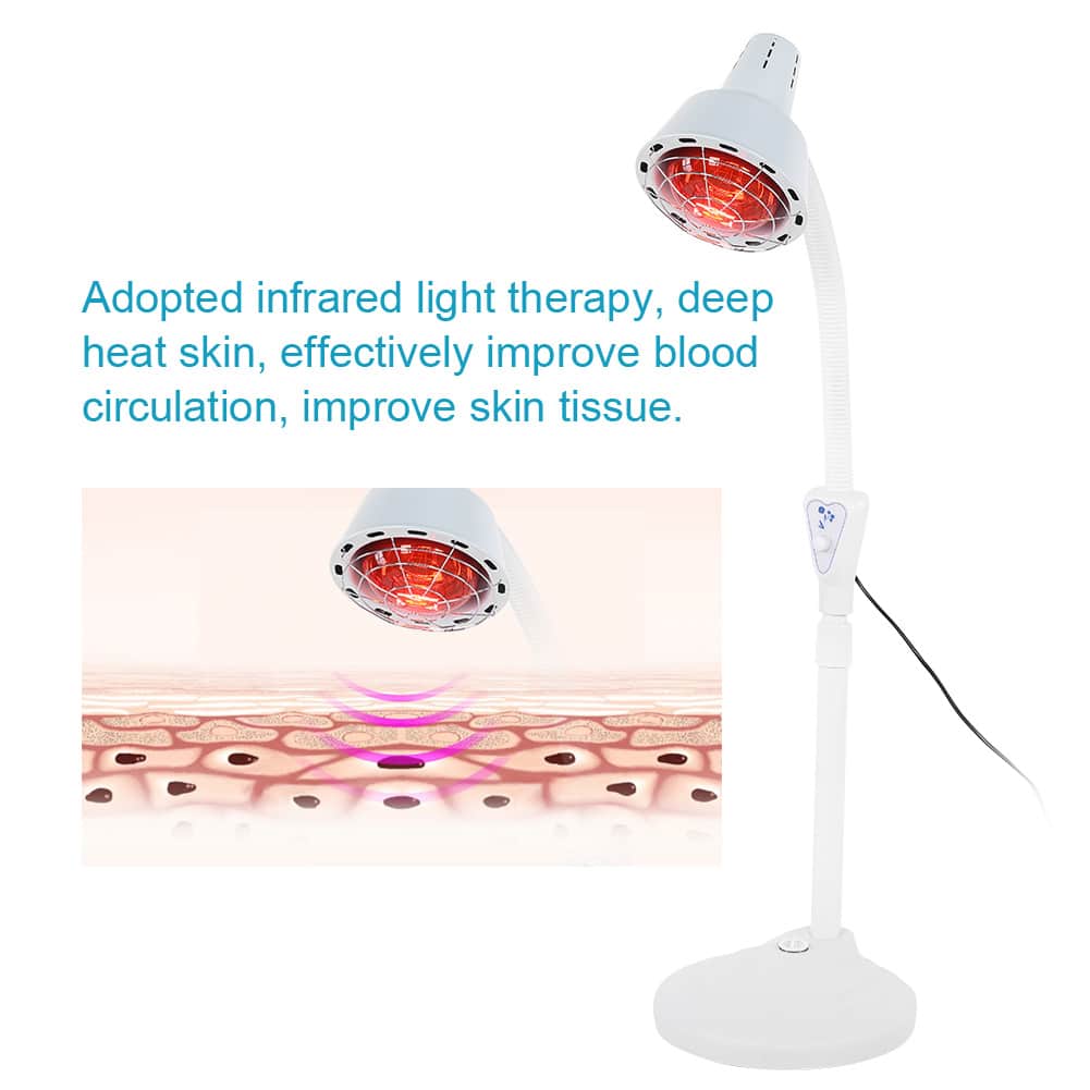 EECOO Infrared Red Heat Light Therapeutic Therapy Lamp Pain Relief Skin ...