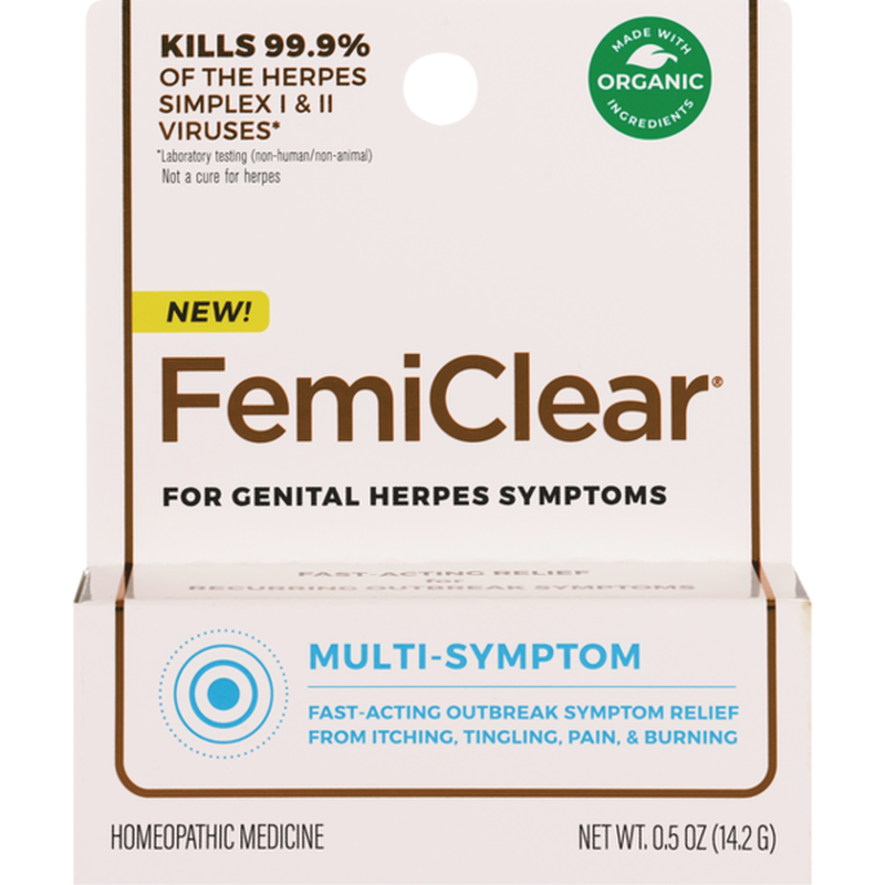 FemiClear for Genital Herpes Symptoms, Multi
