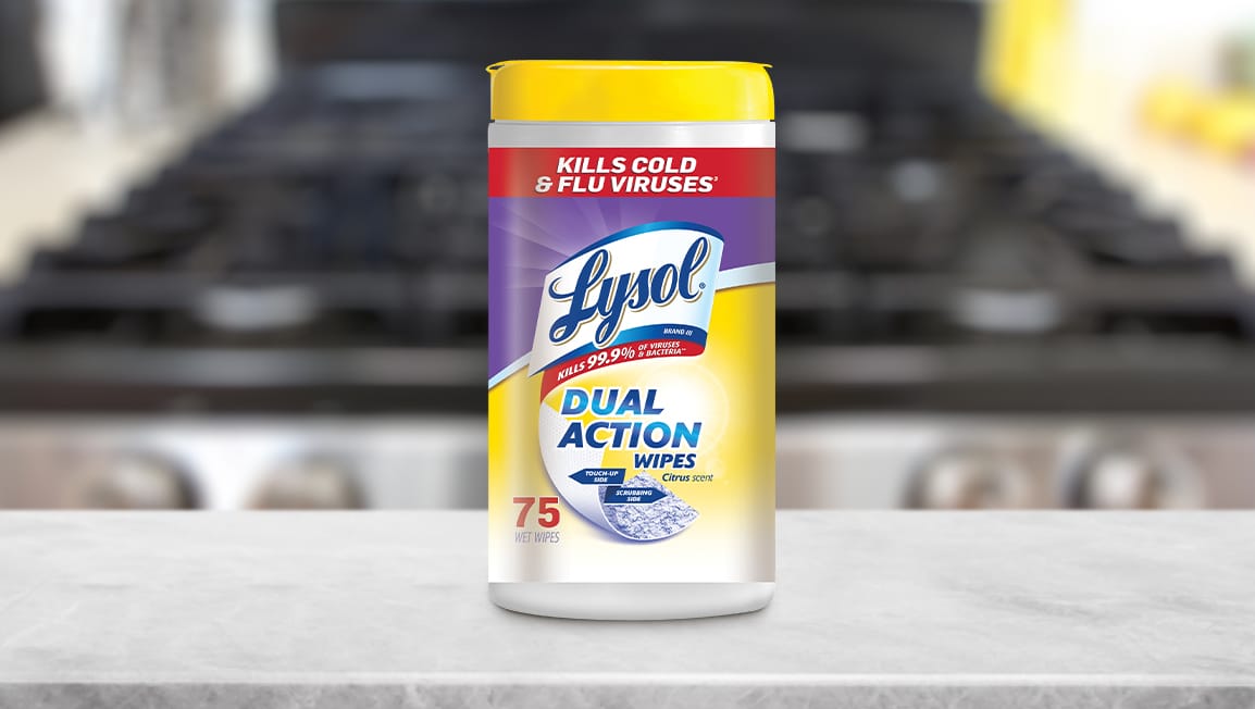 Lysol® Dual Action Disinfecting Wipes