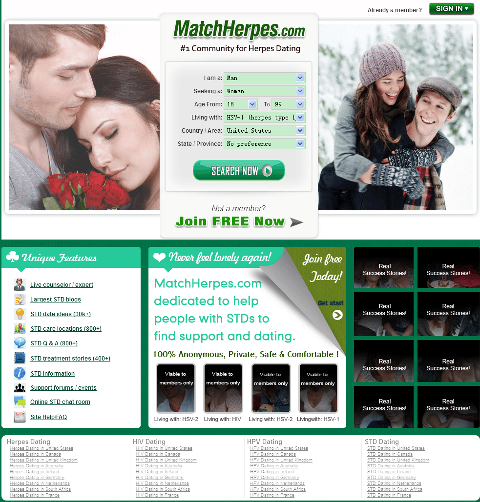 MatchHerpes.com Offers a New Online Dating Chance to Herpes Singles