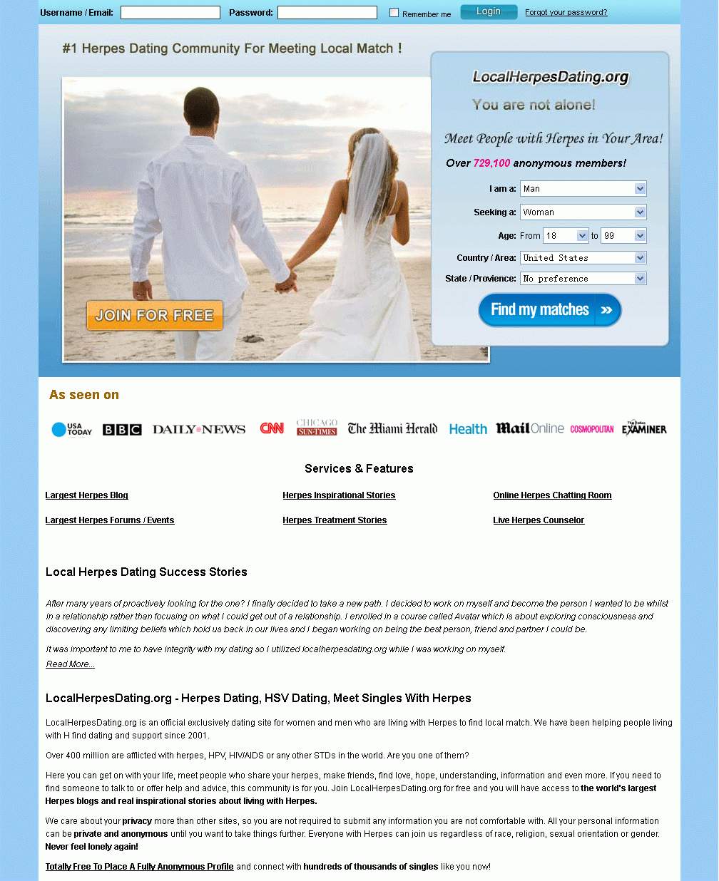 Newly Launched Herpes Dating Site LocalHerpesDating.org Helps Women and ...