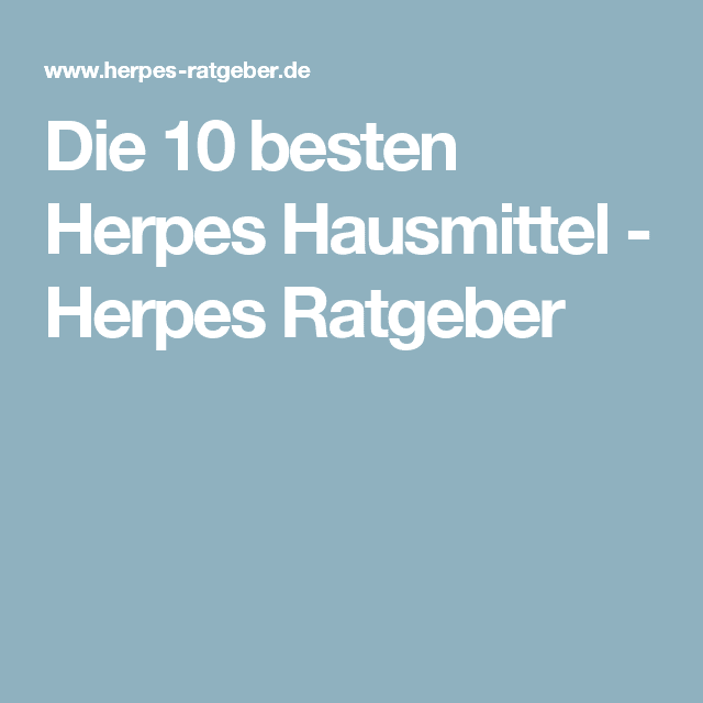 Pin on Cure for Herpes Genitalis