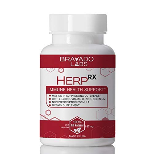 Premium Herpes Treatment Supplement HerpRX with L Lysine Vitamin C and ...