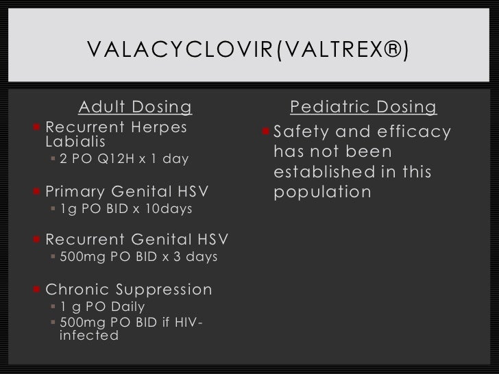 Valtrex Dose For Herpes Labialis â Herpes Free Me