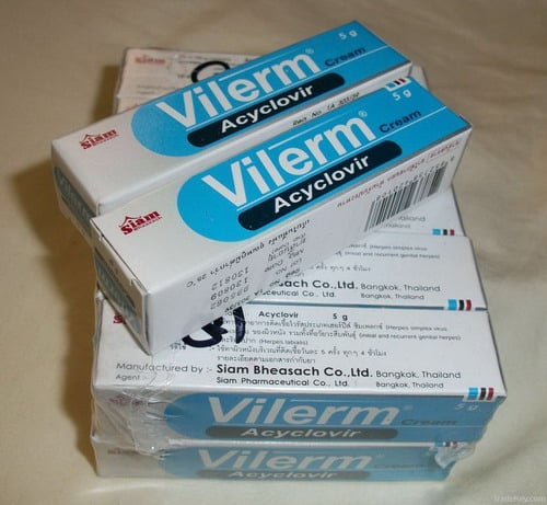 Vilerm Cream Relief Herpes Simplex Virus Infections 5 g.