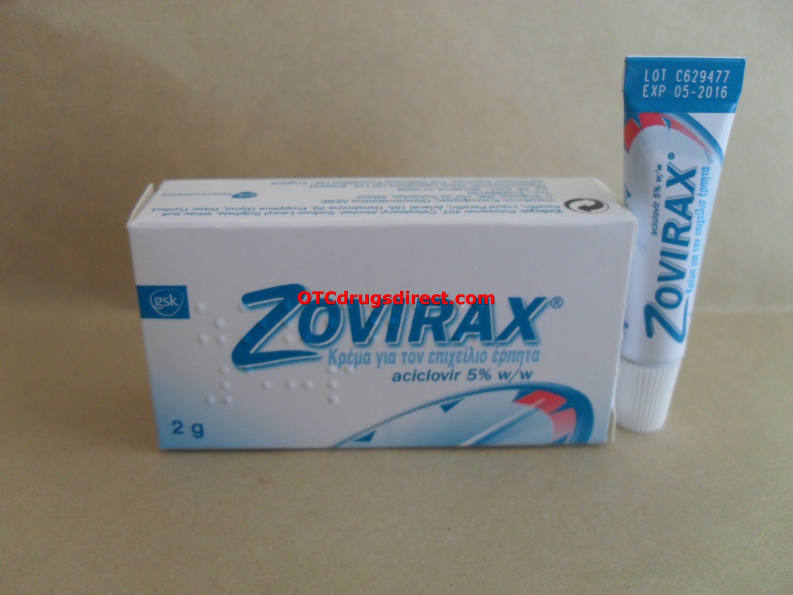 Zovirax 2g tube cold sores antiviral cream acyclovir 5% ...