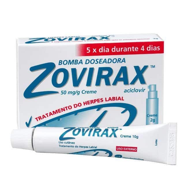 Zovirax treatment of herpes lip